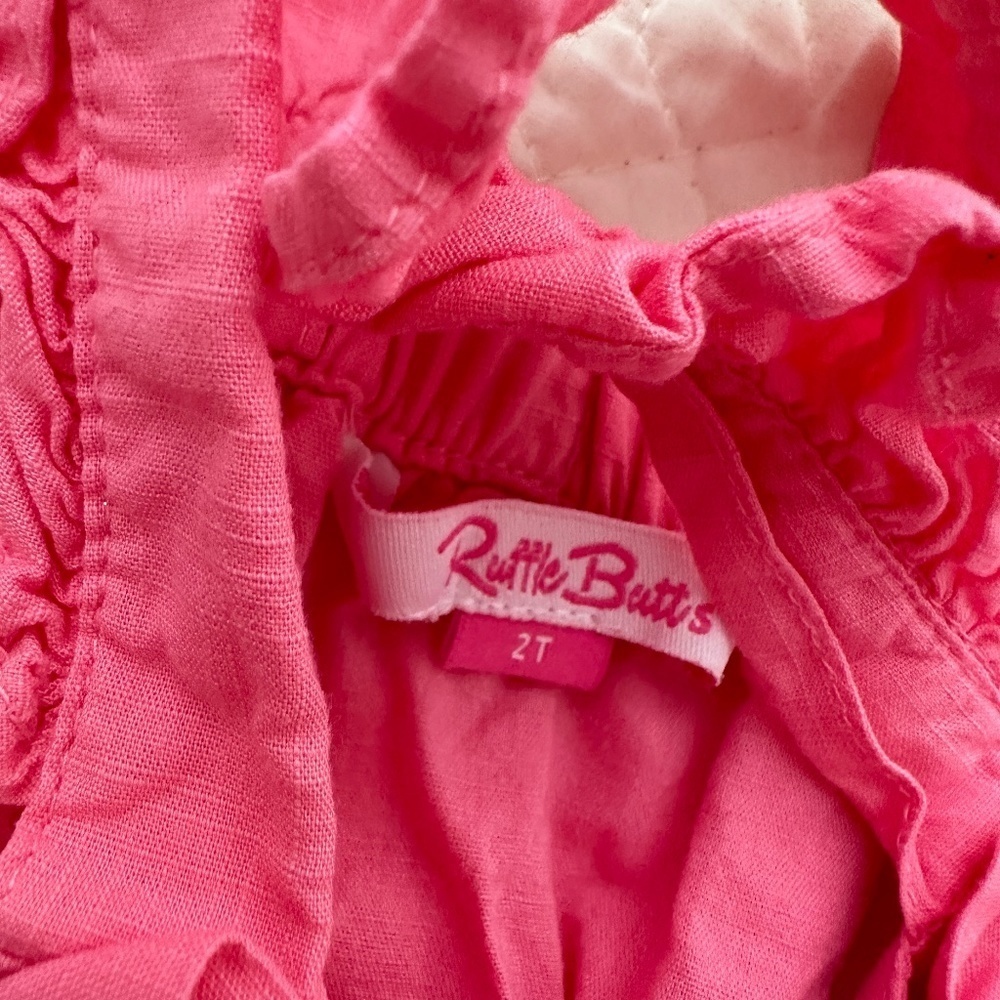 Ruffle Butts pink bow dress size 2T // 2659 - Picture 2 of 2